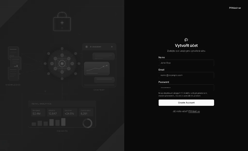 Registrační formulář